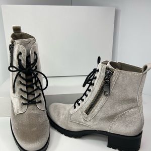 Dolce Vita Payden Velvet Combat Bootie